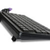 Ergonomic black corded Keyboard Cherry with mechanical key switch technology
