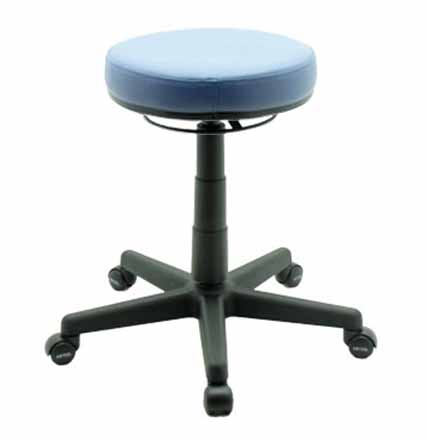 Round Top Height Adjustable Stool with Padded Seat