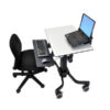 Mobile Workspace Ergotron Teach well for sitting and standing