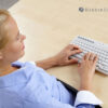 Q-Board Keyboard white corded compact Bakker Elkhuizen
