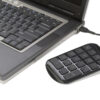 external Numeric pad with full size keys and ergonomic tilt