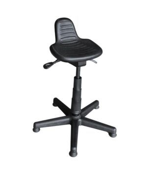 Black Ria Stool with Adjustable seat angle and height
