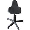 Ergonomic and comfortable Ria Perching Stool with riffled seat