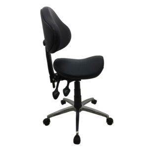 Nova Saddle Stool with comfortable back rest