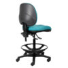 Delta Drafting chair available in vinyl if wipe clean surface is important