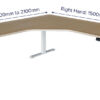 Elevate Electric Height Adjustable L-Shape Workstation with Preset Memory Controller - Image 6