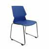 Stylish and light weight blue chair for educational facilities