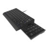 Slide out numeric keypad on compact corded Keyboard