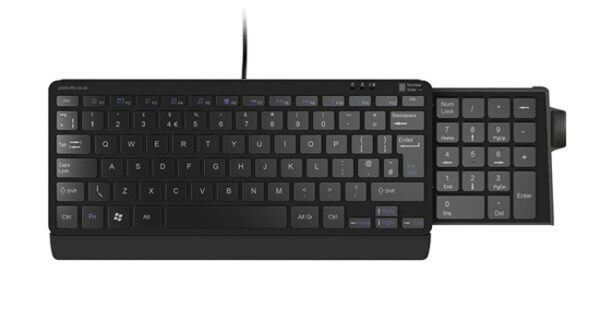 Wired Posturite Compact Keyboard with space saving slider