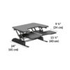 VariDesk desktop converter will be stable at any height, sitting or standing