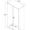 Rapidline sturdy Swing Door Cupboard Steel