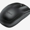 Ambidextrous black mouse and keyboard MK220 by Logitech