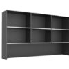 Large Worker Hutch Rapidline with 6 shelves Dark Grey and white