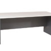 1,5 meter long white and black rapid worker desk with modesty panel