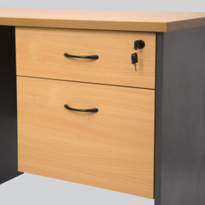 Rapid Worker Fixed Pedestal with 2 lockable Drawers