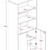 Sturdy and stylish Wall Unit from Rapid Worker Range lockable