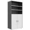 Lockable Wall Unit Rapid Worker in White and Ironstone