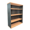 Beech wood look and ironstone Rapid Worker 3 shelves Bookshelf