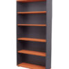 Bookcase Rapid Worker Cherry wood and ironstone look 4 shelves