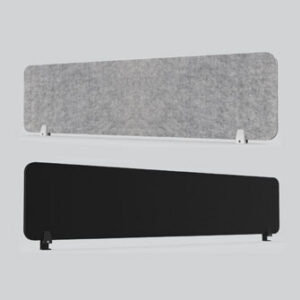 Add a desk mounted eco panel screen to any desk for privacy and sound reduction