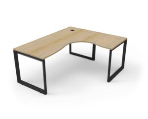 Spacious and space saving Workstation with loop legs and cable entry hole