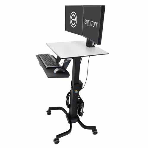 Workfit C Dual LD Sit Stand Mobile Workstation