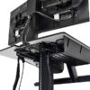 Workfit C Sit and Stand Mobile Desk with cable management box