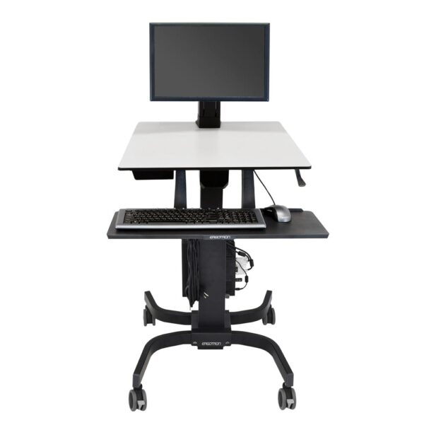 Sturdy portable Workfit-C Single LD Sit-Stand Workstation