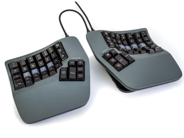 Create an ergonomic position with the Advantage 360 Ergonomic Keyboard
