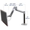 LX HD Sit-Stand Desk Arm Heavy Monitor Mount