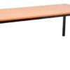 Rapidline Meeting Table with black Steel legs and Beech look top