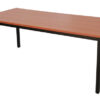 Rectangle Steel Frame Table with Cherry wood look top