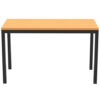 Strong and durable Table with Beech wood look top and black legs