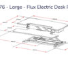 Flux Electric Desk Riser Large Dimensions