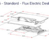 Flux Electric Desk Riser Standard Dimensions
