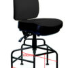 Heavy Duty drafting chair with step base with gliders