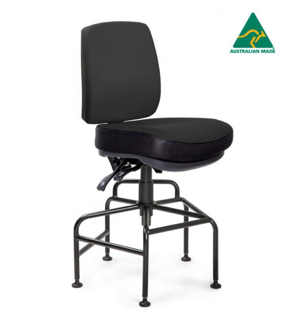 Galaxy 160 Heavy Duty with safe no moving step base drafting height chair