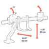 Height and tilt adjustable Dual Monitor Stand