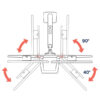 Heavy Duty Dual Monitor Arm Ergotron HX