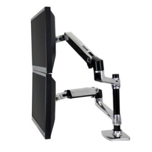 2 stackable Monitor or Monitor and Laptop arms Ergotron