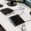 Ergonomic Split Keyboard set up with wired Kinesis Freestyle Pro