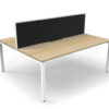 Back to Back desk for 2 with screen for the modern clean office look