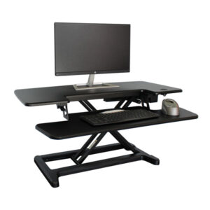 Two-Tier Structure provides lots of room for screen, keyboard and mouse