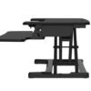 Elevate electric height adjustable Desk Riser with 2 trier design