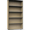 Infinity range Bookshelf with Black Edging and Polished Aluminium Legs