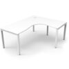 Infinity deluxe corner office desk with profile legs and cable management