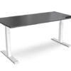 Affordable Elevate Electric Straight Desk with Top Mount Controller and White Frame