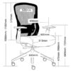 affordable and stylish Mitz Office Chair with arms and castors