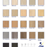 Colour Swatches for Laminex Commercial Woodgrains