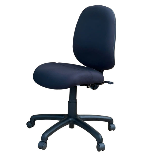 K2 Inca Gregory office chair with split seat and ergonomically shaped high back